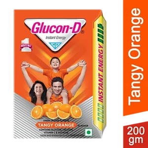 Glucon-D Instant Energy Nutrition Drink - Tangy Orange, 200 g