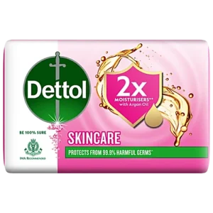 Dettol Skincare Bathing Soap Bar with 2x Moisturisers & Argan Oil