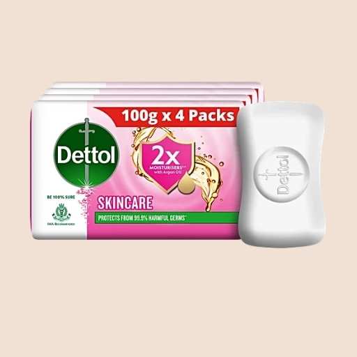 Dettol Skincare Bathing Soap Bar / Sabun -100g X 4