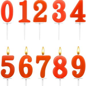 Birthday edge candle - 0 to 9