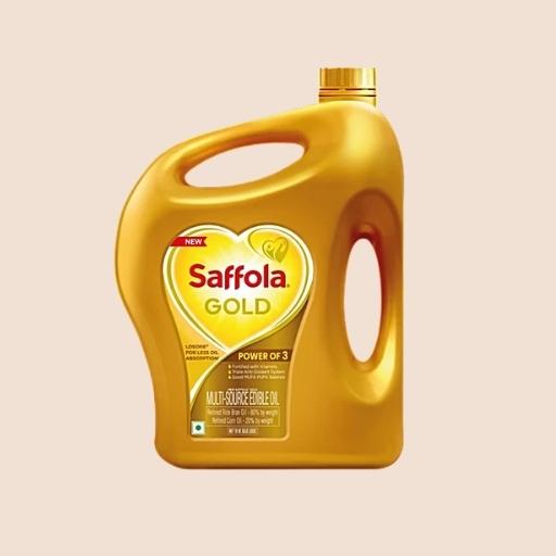 Saffola Gold Edible Oil, 2 L Jar