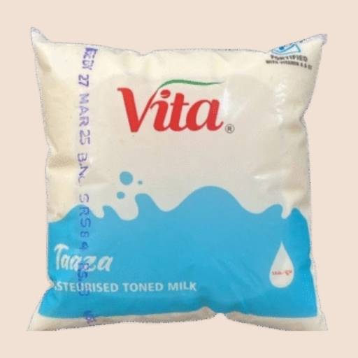 Vita Taaza Pasteurized Toned Milk- 500ml