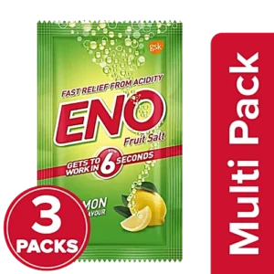 Eno Fruit Salt - Lemon Flavor, 3X5 g Multipack