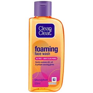 Clean & Clear Foaming Face Wash - Oil-Free, 50 ml