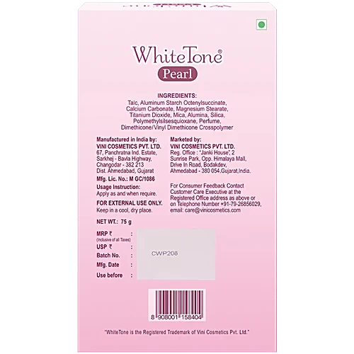 White Tone Pearl Face Powder, 75 g - Image 2