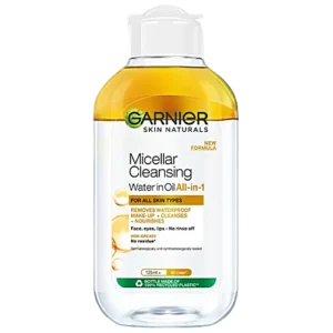 Garnier Oil infused Cleansing Water - Waterproof Makeup Remover For All Skin Types, 125 ml