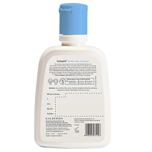 Cetaphil Gentle Skin Cleanser - Dry To Normal, Sensitive Skin, 125 ml - Image 2