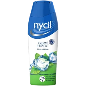 Nycil Germ Expert Prickly Heat Powder - Cool Herbal -75 g Bottle