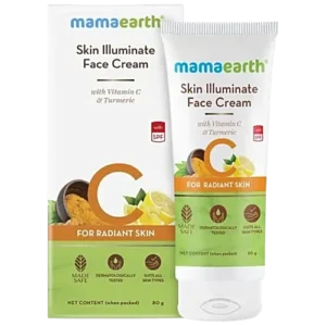 Mamaearth Skin Illuminate Face Cream - With Vitamin C & Turmeric, 80 g