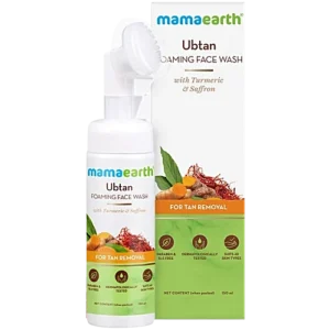 Mamaearth Ubtan Foaming Face Wash - With Turmeric & Saffron, 150 ml