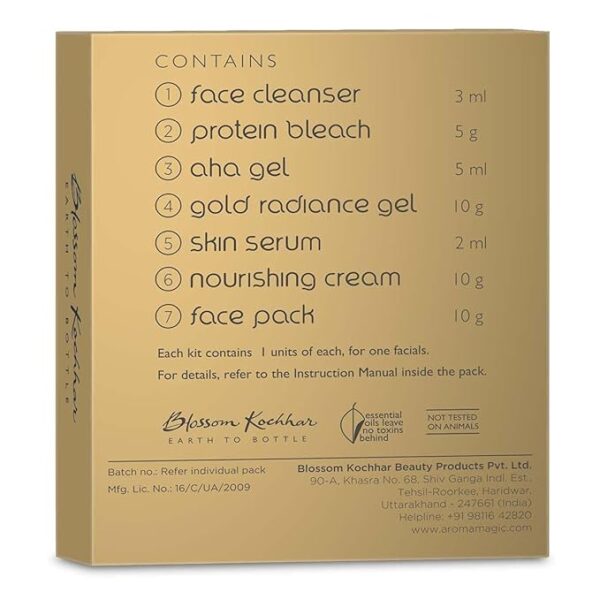 Aroma Magic 7 step Gold Facial Kit /All Skin type - (20g + 18ml) - Image 2