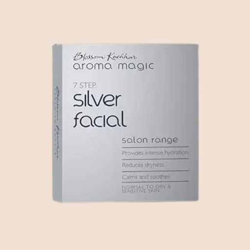 Aroma Magic 7 step Silver Facial Kit| Normal to Dry & Sensitive Skin - (35g + 10ml)