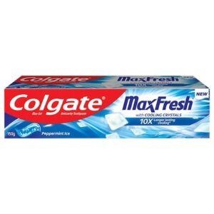 Colgate Max Fresh Peppermint Ice Blue Gel Toothpaste 150 g