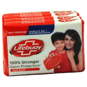 Lifebuoy 100% Stronger Germ Protection Soap / Sabun - 42 g (Pack of 4)