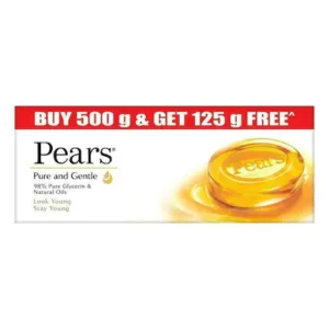 Pears Pure & Gentle Soap / Sabun - with Natural Oils 125 g (Buy 4 Get 1 Free)