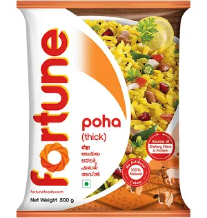 Fortune Thick Poha Healthy Breakfast Pouch- 1kg