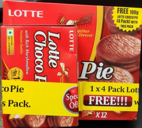 Lotte Choco Pie  With Rich Marshmallow - Buy1 Get 1FREE ( Premium Quality )