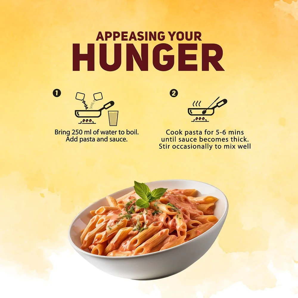 Yu Pink Sauce Instant Wheat Pasta (Penne) - Image 3