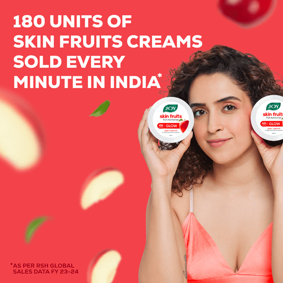 Joy Skin Fruits Fruit Moisturising Skin Cream, 100 ml - Image 2